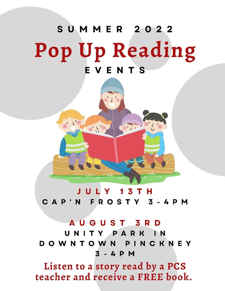 Summer Pop Up Reading Events