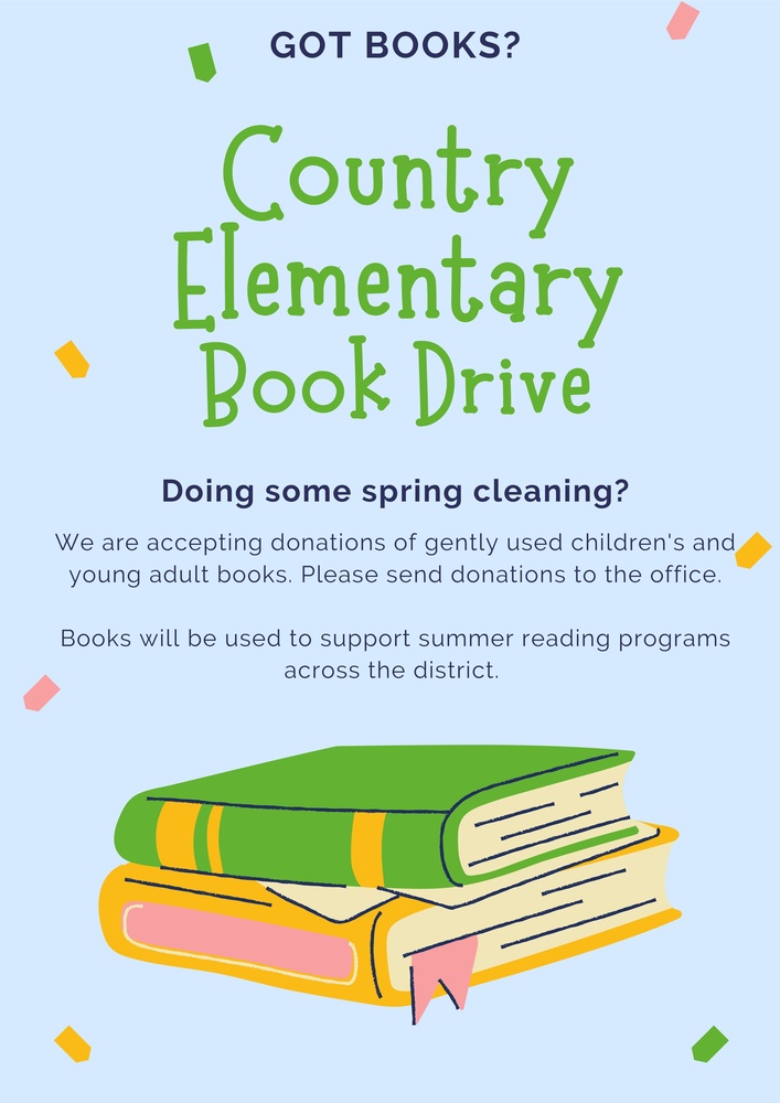 Country Elementary Book Drive