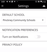 Setting a Default School