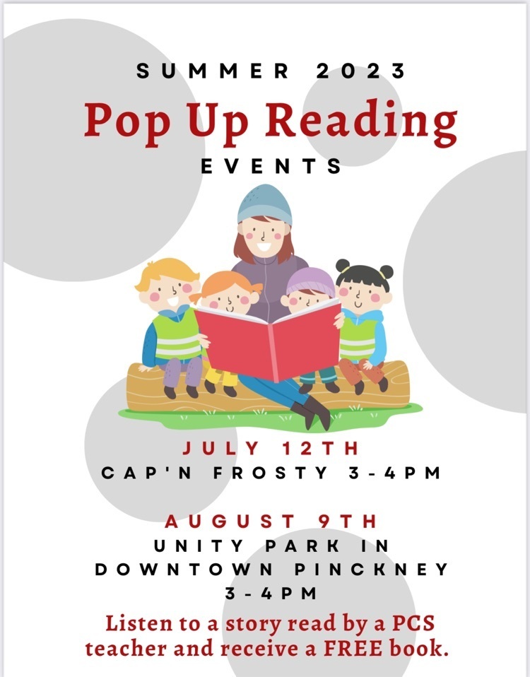 Summer pop up reading Events 
