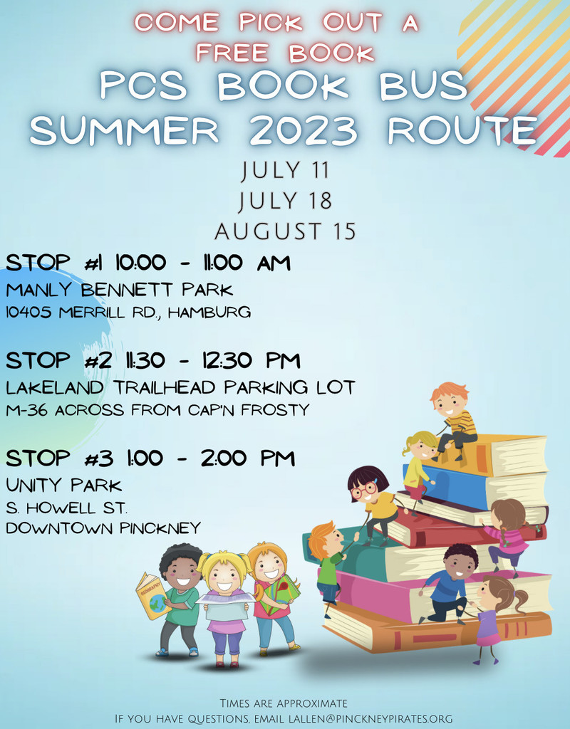 Updated Book Bus Locations